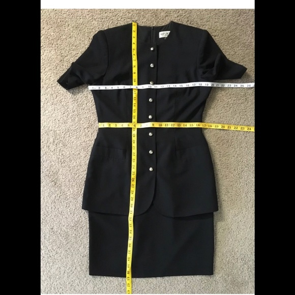 Kasper A.S.L.Midi Dress 8🌟Logo Buttons Front Career Workwear Officially Classic - Picture 3 of 13